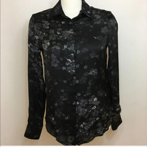 Joe Fresh - Satin Button Down Shirt - Picture 2 of 4